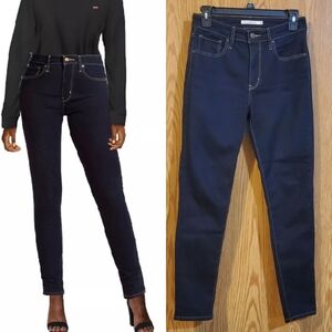 Levi's 721 dark wash high rise skinny jeans size 27